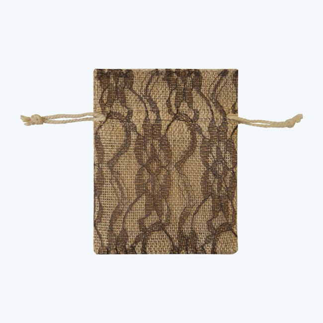Single Side Lace Burlap Bag | 4"x5", 5"x7" Single Side Lace Burlap Bag | 4"x5", 5"x7"